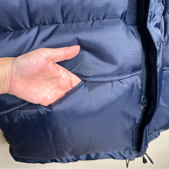 Men’s Vintage Down-Filled Puffy Blue Jacket Medium - Picture 5 of 13